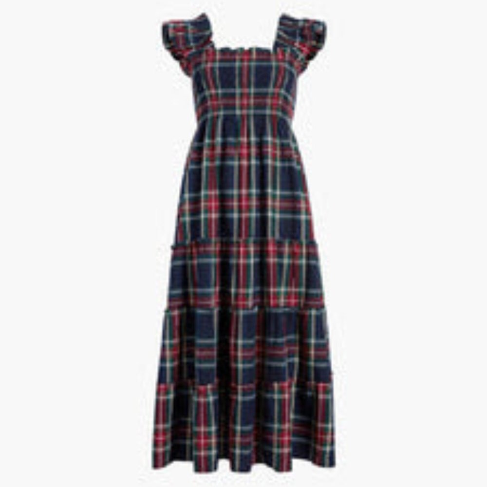 Hill House Home Ellie Nap Dress - Navy Tartan